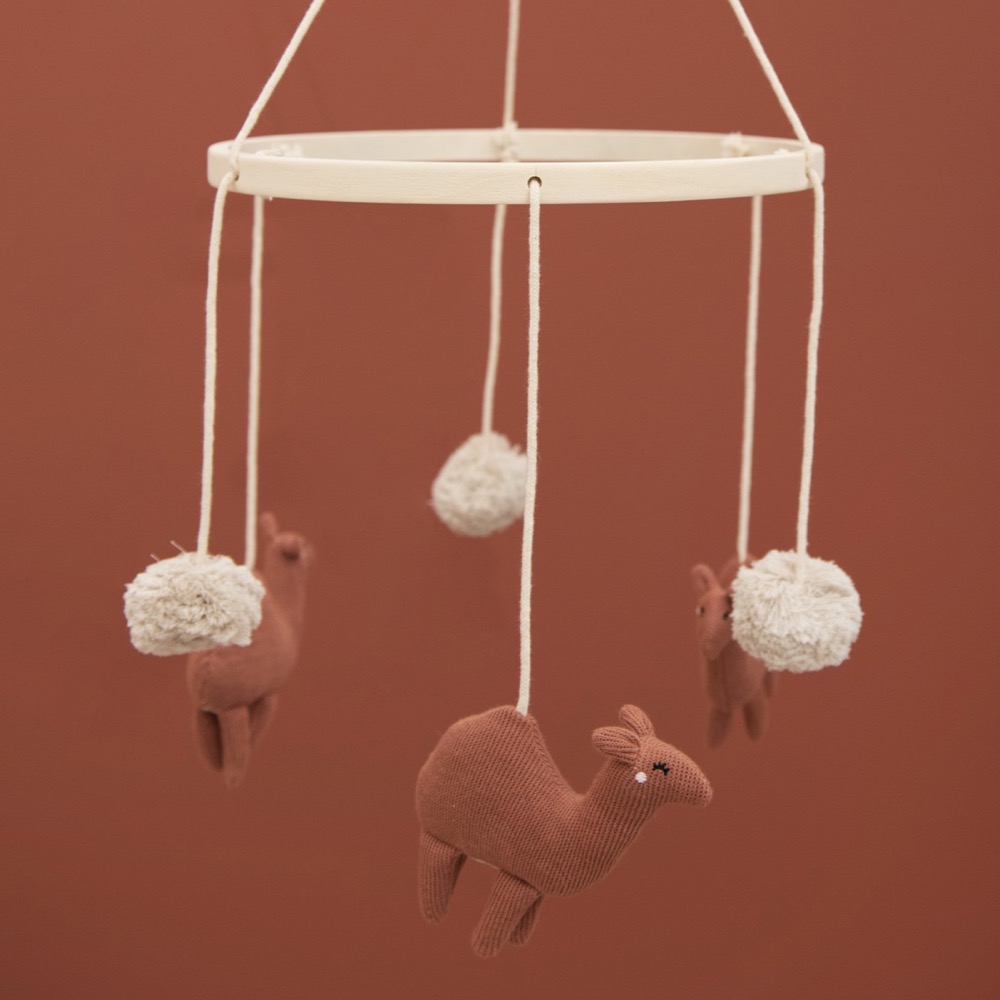 Crib mobile - Camel